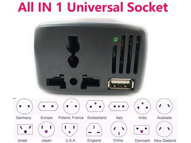 U-POWER 150W Car Power Inverter Laptop Phone Charger DC12V to AC110V Adapter + USB 5v output Car Cigarette