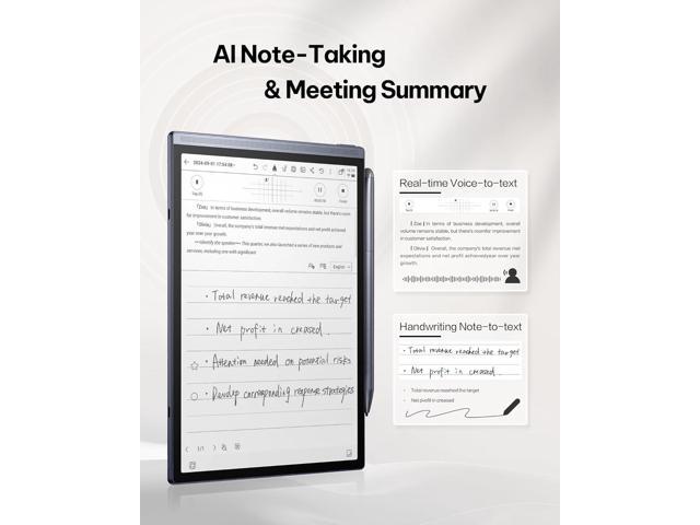 iFLYTEK AINOTE Air 2 Bundle - Black Folio Case, 8.2-inch AI Note-Taking Tablet, Paper Tablets, Digital Notebook with Stylus, Voice-to-Text...