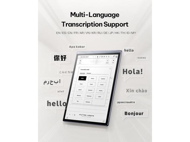 iFLYTEK AINOTE Air 2 Bundle - Black Folio Case, 8.2-inch AI Note-Taking Tablet, Paper Tablets, Digital Notebook with Stylus, Voice-to-Text...