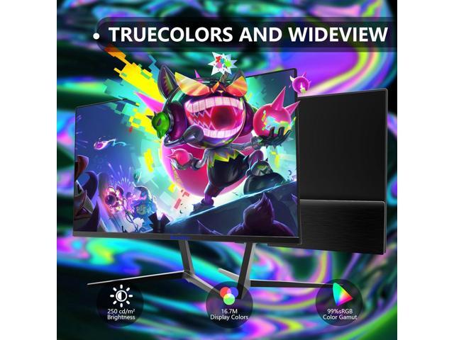Sealan 24 inch FHD 1920x1080p Computer Gaming Monitor Built-in Speakers, 100Hz, Ergonomic Tilt & VESA 75x75mm, FreeSync, 1ms MPRT, Frameless 99%...