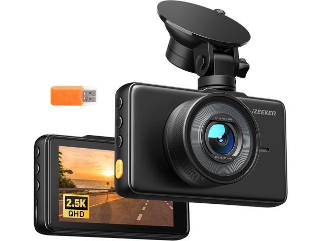 iZEEKER 2.5K Dash Cam Front, 1440P QHD Car Camera with 3' IPS Display Night Vision, WDR, 170°Wide Angle, Loop Recording, G-Sensor Emergency...