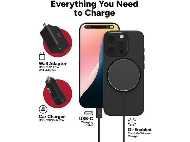 ZAGG Desktop Essentials International Travel Kit - International Power Adapter, Foldable Bluetooth Keyboard, Mouse, Wireless Charger, USB C...