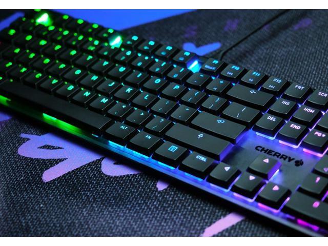 Cherry MX 10.0N RGB Mechanical Keyboard MX Low Profile Speed switches, Aluminum housing, Premium Keyboard for Gaming and Work. G8A-25010LVBUS-2