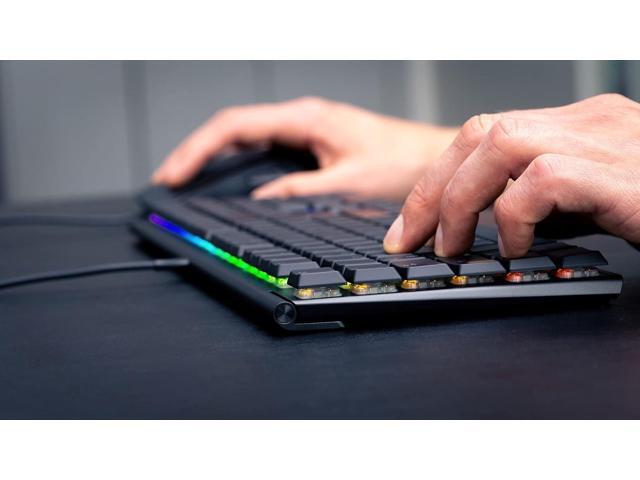 Cherry MX 10.0N RGB Mechanical Keyboard MX Low Profile Speed switches, Aluminum housing, Premium Keyboard for Gaming and Work. G8A-25010LVBUS-2