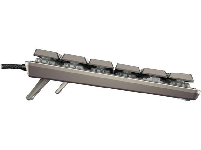 Cherry KC 500 MX LP Mechanical Low Profile Keyboard Slim Design White Lighting PBT Key caps New MX LP 2.0 Switches (Gray, Full Size)