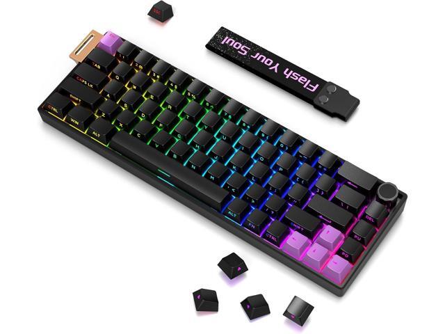 BOYI 66Pro-Flash Aluminum Magnetic Switch Gaming Keyboard,TMR/HE Keyboard Gaming 65% Hall Effect,RGB HotSwap 0.01mm Hyper-Fast 8K Hz Polling...