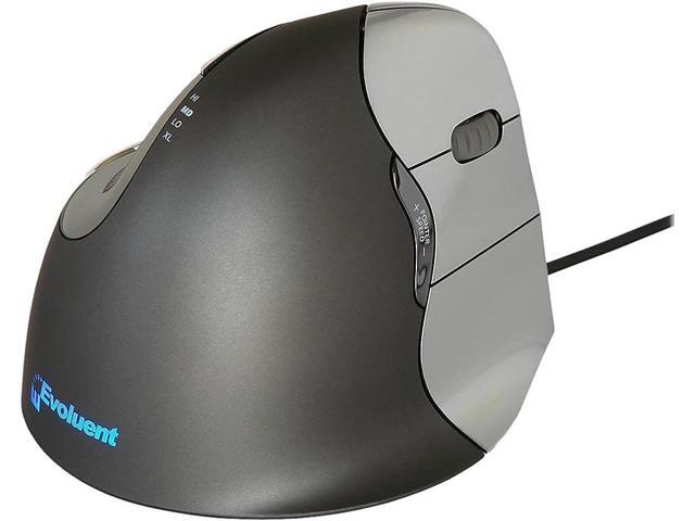 Evoluent Inventor of The Vertical Mouse VM4R Ergonomic Vertical Mouse Right Hand Med to Large Wired, Sculpted for Comfort, Reduces Wrist Strain,...