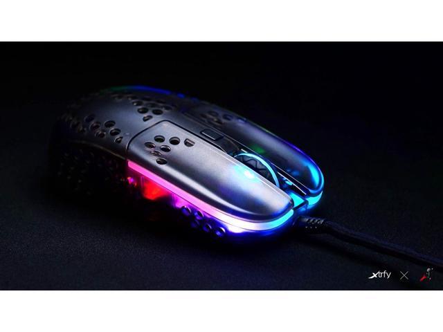 Xtrfy MZ1, Ultra-Light Wired Gaming Mouse, Cutting-Edge Pixart 3389 Sensor, Unique Shape for Optimum Aim, Adjustable RGB Lighting, Zys Rail Edition