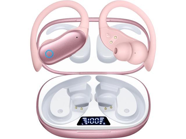 GNMN Active Noise Cancelling Ear Buds Wireless Earbuds 96hrs Playback Bluetooth Headphones Dual Battery Display Stereo Bass Earphones with Earhooks...