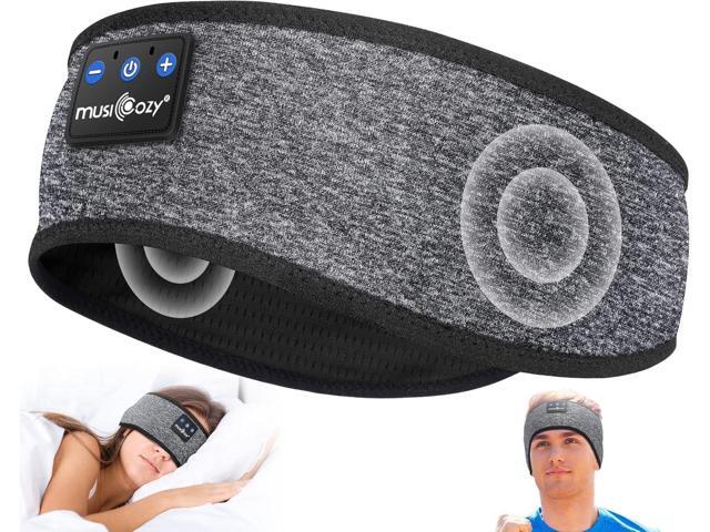 MUSICOZY Sleep Headphones Bluetooth 5.4 Headband, Wireless Earphones Music Sleep Earbuds Sleeping Eye Mask with HD Stereo Speakers for Workout.