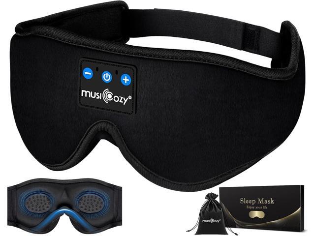 MUSICOZY Sleep Headphones Bluetooth 5.4 Headband Sleeping Eye Mask for Mom Women Men Wireless Music Earbuds Earphones for Side Sleepers Built-in HD.