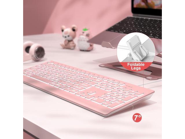 SABLUTE Large Print Backlit Keyboard, Wired USB Lighted Computer Keyboards with 7-Color & 4 Modes Backlit, Oversize Letters Keys Easy to See and...