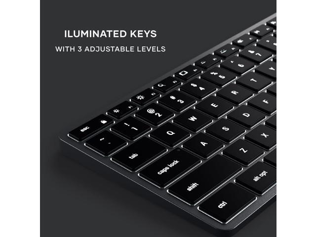Satechi Slim W3 Wired Backlit Keyboard with Numeric Keypad, Illuminated Keys & USB C Connection, for MacBook Air/Pro M5/M4, iPad Air/Pro M5/M4/M3,...