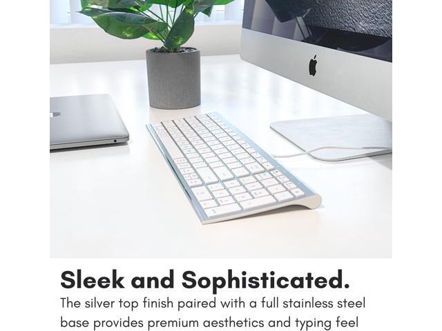 Macally Wired Keyboard for Mac, Compatible Apple Keyboard with Numeric Keypad - Slim, Space-Saving Design for MacBook Pro/Air Laptop, Mac mini,...