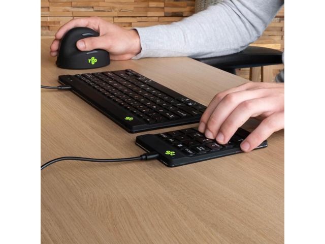 R-Go Number Pad Keyboard, USB-C/A Wired, Mini Numeric Keypad with LED Break Indicator, for Financial Accounting, Data Entry & Excel Spreadsheets,...