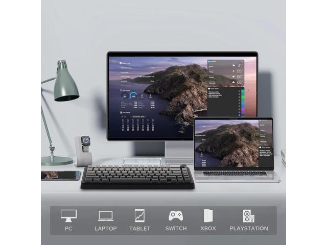 EPOMAKER X Aula F75 MAX Wireless Mechanical Keyboard with TFT Screen and Knob, Gasket Gaming Keyboard in 75% Layout, Hot Swappable, RGB Backlight,...