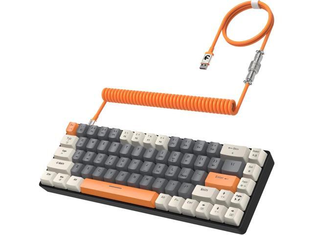 T8 60% Mechanical Gaming Keyboard,68 Keys TKL Compact Layout Mini Keyboard,18 Chroma RGB Backlit,Slight Clicky Brown Switch,Anti-ghosting,Pro...