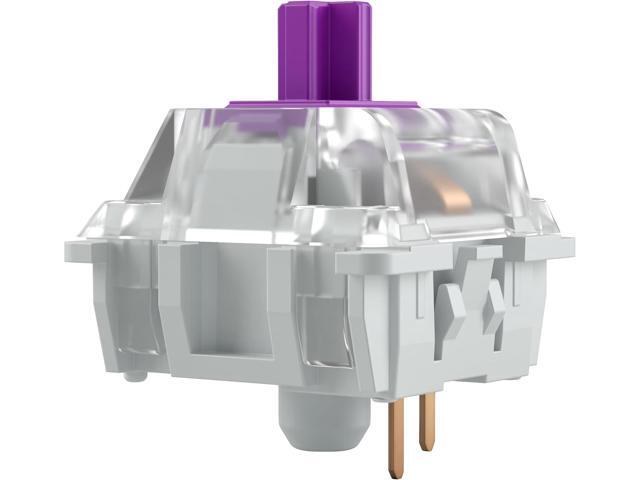 GLORIOUS Kailh Pro Purple Mechanical Keyboard Switches Tactile 120-Pack for Custom Keyboards - Ideal for Gaming and Typing