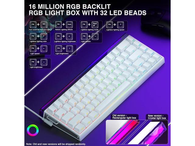 AULA Hero 68 HE 60% Gaming Keyboard Wired, Hall Effect Magnetic Switch Keyboard with Adjustable Actuation, Fast Trigger Mode, 8K Hz Polling Rate,...