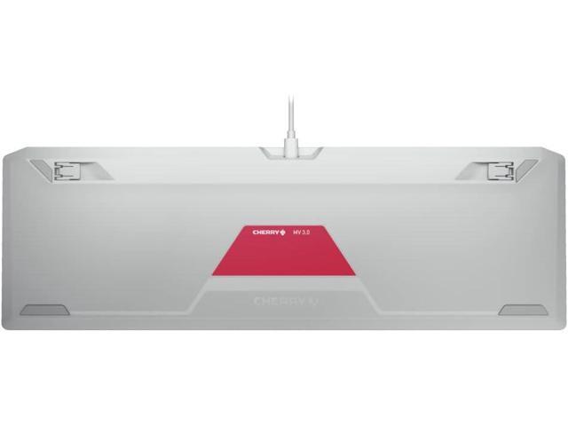 Cherry MV 3.0 Viola Wired Mechanical Gaming Keyboard. RGB Backlight with Cross Linear Viola Switches. from The Makers of The MX Switch. (White)