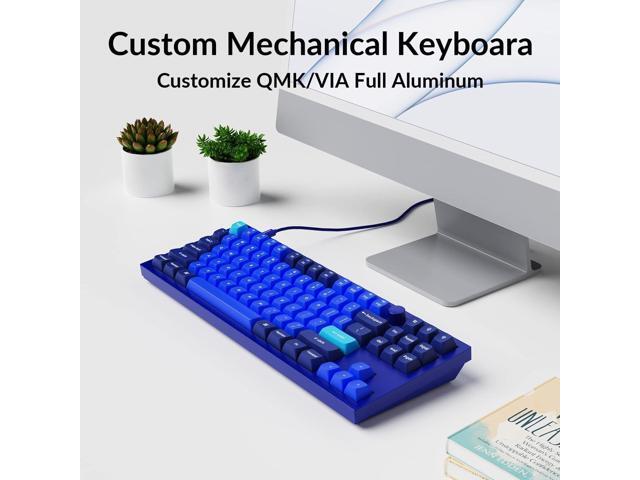 Keychron Q3 Wired Custom Mechanical Keyboard Knob Version, TKL Tenkeyless QMK/VIA Programmable Macro with Hot-swappable Gateron G Pro Brown Switch...