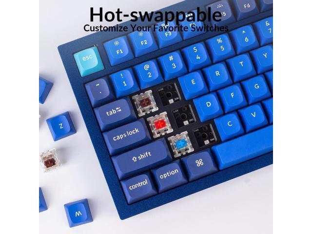 Keychron Q3 Wired Custom Mechanical Keyboard Knob Version, TKL Tenkeyless QMK/VIA Programmable Macro with Hot-swappable Gateron G Pro Brown Switch...