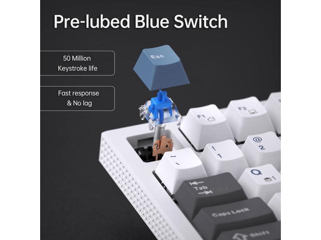 KEMOVE K98SE Mechanical Gaming Keyboard, 98 Keys LED Backlit Programmable Keyboard, 96% Wired Computer Keyboard with Double Sound Dampening Foam,...