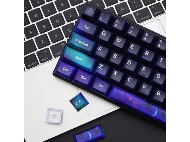 MOLGRIA Keycaps Starry Sky 139 Set for Mechanical Keyboard, Custom PBT KCA Profile Key Caps with Keycap Puller for Kailh Cherry MX Switch for ANSI...