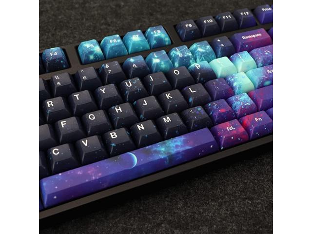 MOLGRIA Keycaps Starry Sky 139 Set for Mechanical Keyboard, Custom PBT KCA Profile Key Caps with Keycap Puller for Kailh Cherry MX Switch for ANSI...