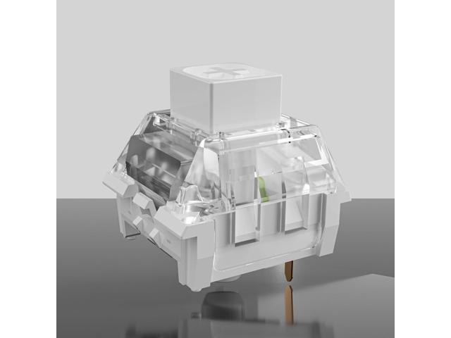 Kailh Box White Pro Switches for mx Mechanical Keyboard,3-Pin Thick Clicky/Firm Response/Gaming/RGB/Crisp Sound Switches(Box White Pro 72pcs)