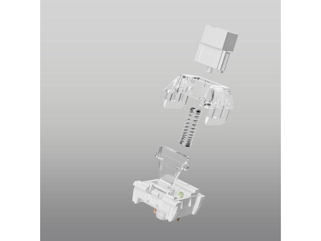 Kailh Box White Pro Switches for mx Mechanical Keyboard,3-Pin Thick Clicky/Firm Response/Gaming/RGB/Crisp Sound Switches(Box White Pro 72pcs)