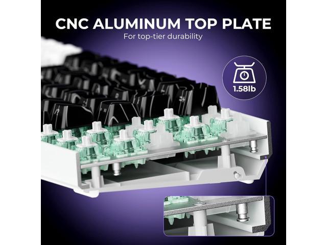 x XVX HE68 Pro Rapid Trigger Keyboard 60% Percent,Hall Effect Keyboard with Gateron Magnetic Jade Pro Switch,CNC Aluminum Frame Topographic Custom...