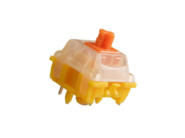 EF EverFree Series Keyboard Switches 110PCS(Curry) Linear,50gf,RGB,5 Pin,Hot-swap,Factory Pre-lubed,compatible for Mechanical Keyboard