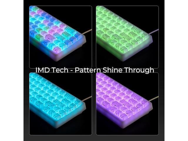 HITIME x XVX M67 Wireless 60% Percent Keyboard, QMK/VIA Topographic Gaming Keyboard, Tri-Mode Thocky Creamy Mechanical Key Board, Hot Swappable...