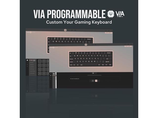 CIDOO QK61 V2 VIA Programmable 60% Compact Keyboard, USB-C/BT5.0/2.4Ghz Wireless, Hot Swappable Custom Mechanical Keyboard with Gasket Mounted, PC...