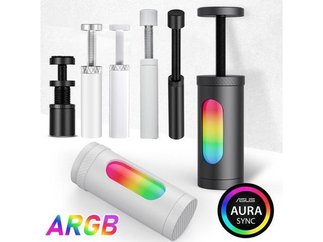 White EX80 ARGB GPU Video Card Holder Aluminum Alloy Magnetic Video Card Sag Holder Graphics Card GPU Brace Support for Desktop PC Case