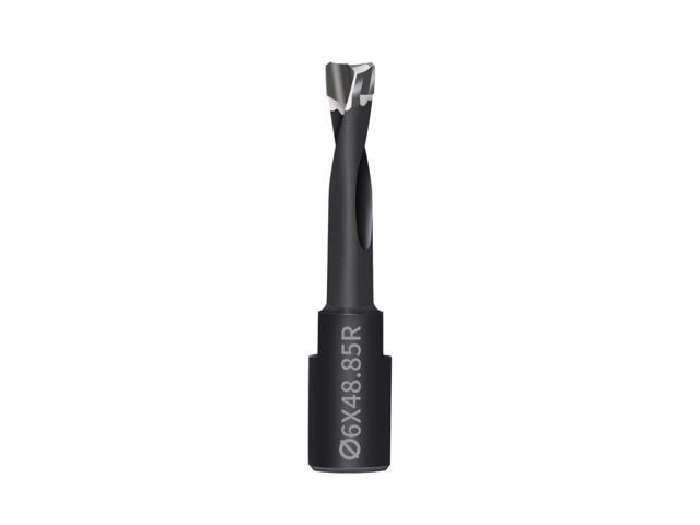 Solid Carbide Bit 6mm for DF500 Domino Joiner, Spiral Flute Router Cutter for Mortise Cutting, Tungsten Carbide Replacement Bit, 1 Pack
