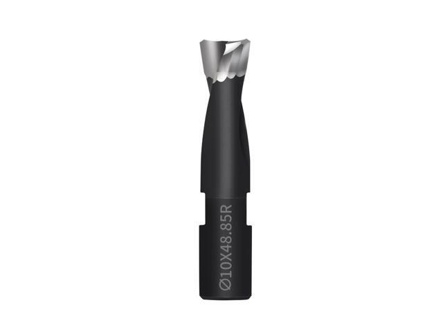 Solid Carbide Bit 10mm for DF500 Domino Joiner, Spiral Flute Router Cutter for Mortise Cutting, Tungsten Carbide Replacement Bit, 1 Pack