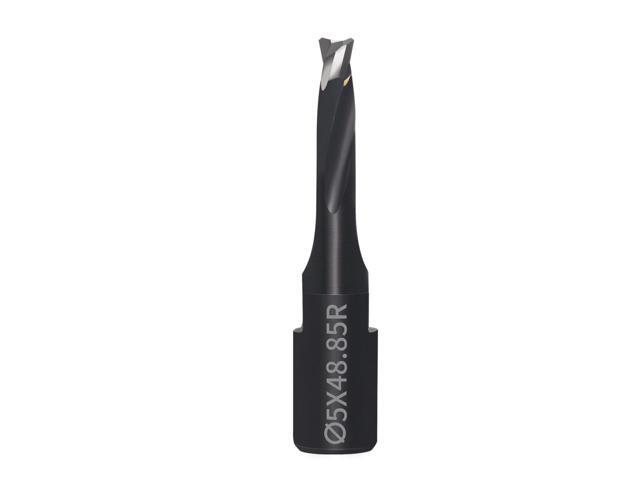 Solid Carbide Bit 5mm for DF500 Domino Joiner, Spiral Flute Router Cutter for Mortise Cutting, Tungsten Carbide Replacement Bit, 1 Pack