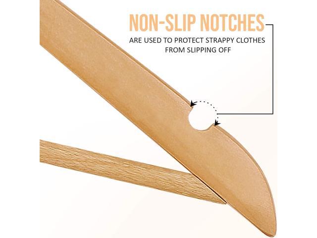 Utopia Home Premium Wooden Hangers 20 Pack - Durable & Slim Coat Hanger - Suit Hanger with 360-Degree Rotatable Hook - Wood Hangers with Shoulder...