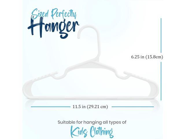 Utopia Home 60 Pack Kids Hangers - 11.5 Inch Plastic Baby Hangers for Closet - Childrens Hanger for Clothes & Infant Hanger for Closet (White)