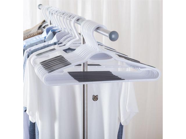 30 Pack Bendable Plastic Hangers Light-Weight Non-Slip Clothes/Suit Hangers(Grey)