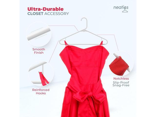 60pk Made in USA Strong Plastic Clothes Hangers Bulk 20 30 50 100 Pack Available Laundry Clothes Hanger Coat Hangers Plastic Heavy Duty...