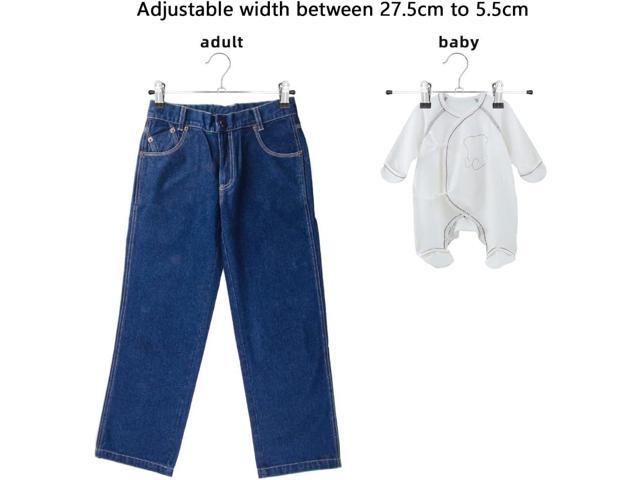 Northern Brothers Pants Hangers 50Pack Skirt Hangers with Clips Pants Hangers for Women Trouser Hangers Clips Hangers for Pants Slack Clothes...