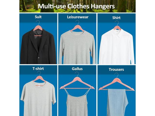 Cedar Hangers for Closet 20 Pack, Wooden Hangers with Smooth Notches, Sturdy Cedar Wood Coat Hangers with 360 Rotating Hook Great for Refresh Closet
