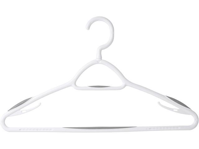 Neatfreak Set of 12 Deluxe Non Slip Clothes Hangers - Space Saving Design for Jackets, Pants, Shirts, 360 Degree Swivel Neck, Soft Grip Bars,...