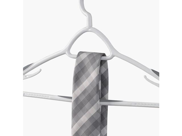 Neatfreak Set of 12 Deluxe Non Slip Clothes Hangers - Space Saving Design for Jackets, Pants, Shirts, 360 Degree Swivel Neck, Soft Grip Bars,...