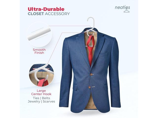 Made in USA Heavy Duty Plastic Clothes Hangers Bulk, 20 30 50 100 Pack Available, Strong Plastic Hangers, Jacket Coat Hangers, Thick Plastic Hanger...