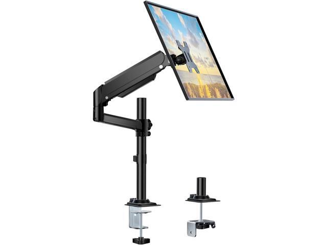 WALI Single Monitor Arm 13-32 Inch, Single Monitor Mount, Vesa Desk Mount up to 19.8lbs Gas Spring Arm with Clamp, VESA 75x75mm or 100x100mm...