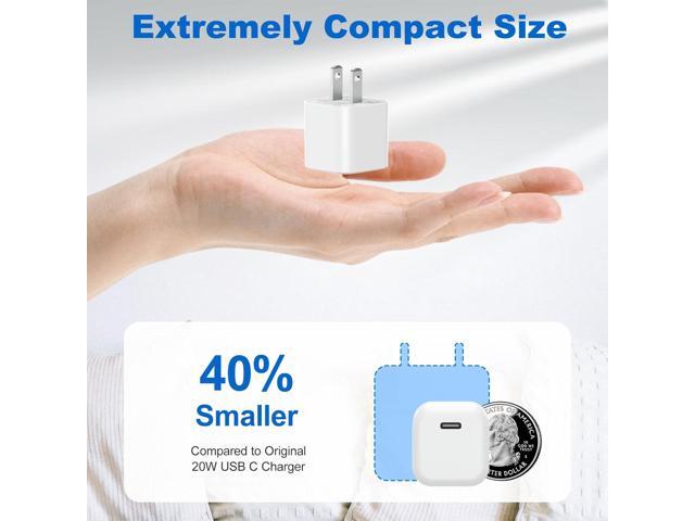 USB C Charger Block, Agtray 2-Pack Mini USBC PD Fast Charging Cube C Box Charger Type C Charging Block Travel Wall Plug Power Adapter for iPhone...
